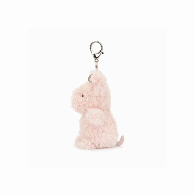 Jellycat Little Pig Bag Charm USA | 81763ZILK